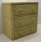 Wicker 3 Drawer